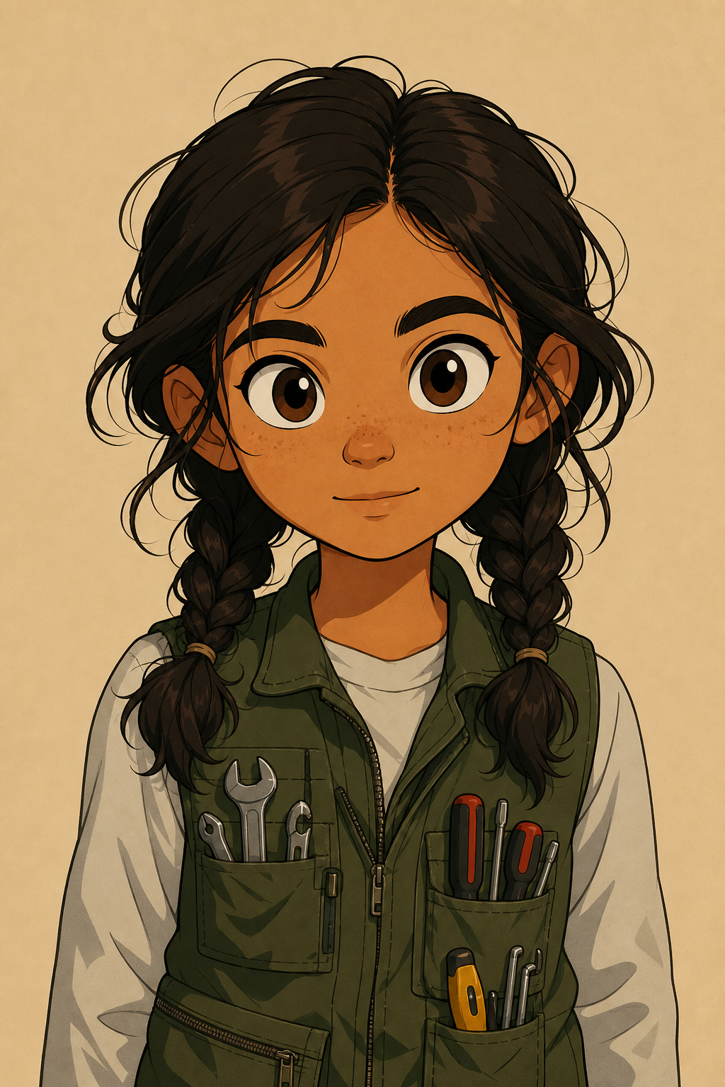 Asha Tessaro, character in Patchwork Puzzle Patrol on Nuvvel