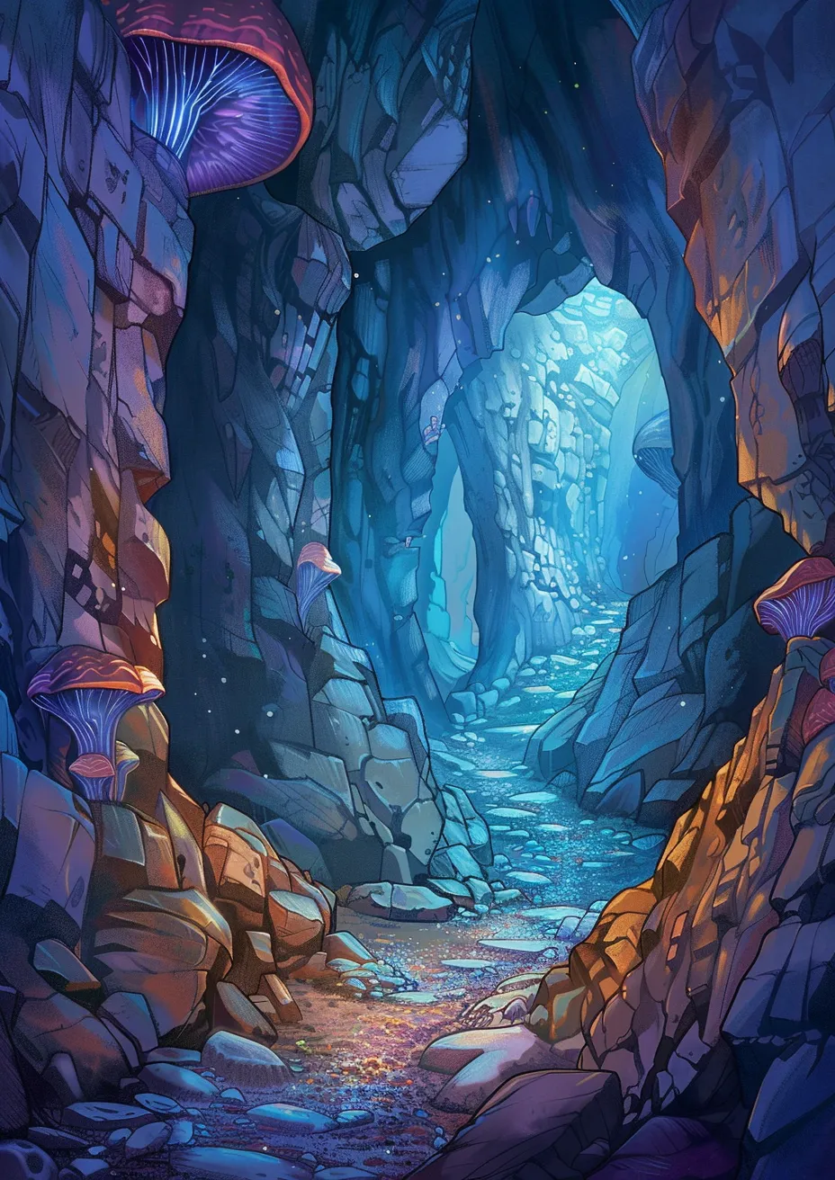 Shadowfall Tunnels, fictional location in Willowridge Adventures on Nuvvel