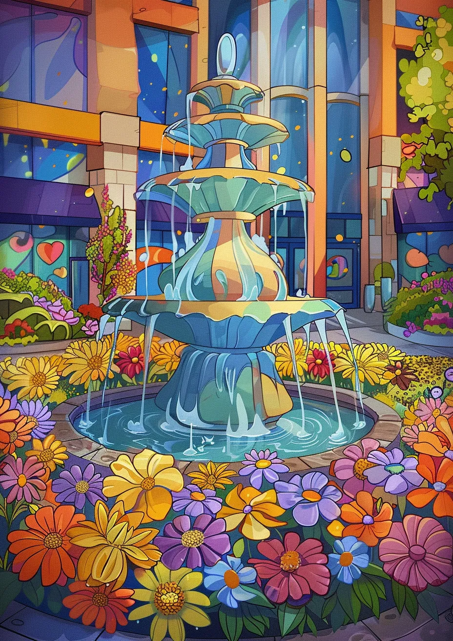 Sparkle Creek Plaza, fictional location in Willowridge Adventures on Nuvvel